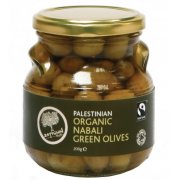 Organic Nabali Green Olives 200g